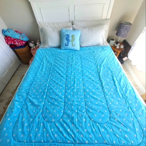 "Vintage" 90's Coming Home (Lands End) sleeping bag with pillow sham - Picture 11 of 12